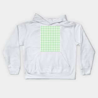 Green Gingham Kids Hoodie